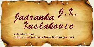 Jadranka Kušlaković vizit kartica
